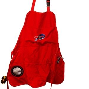 Nfl Buffalo Bills Red Grilling Apron with embroidered logo